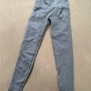 Gray High-Waisted Leggings